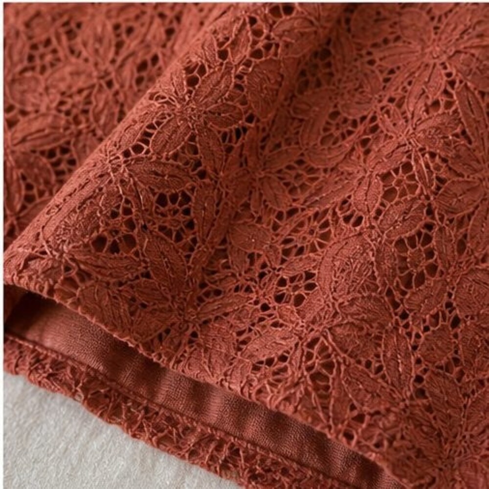 Rust Button Blouse - Picture 6 of 6